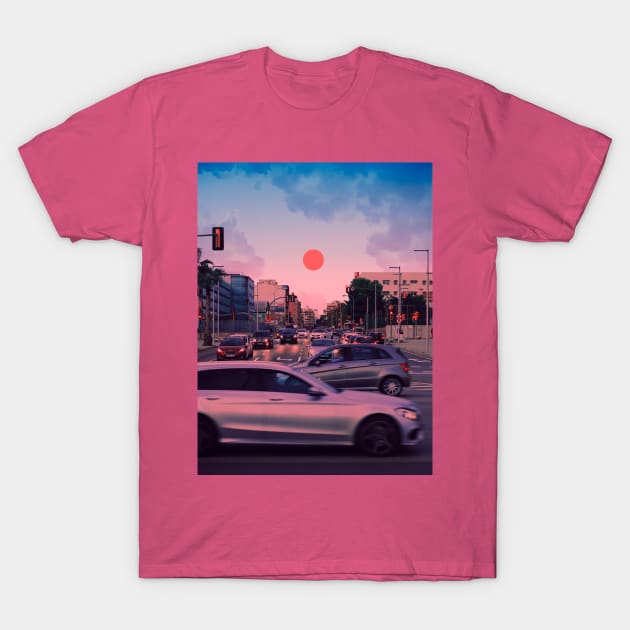 Sunset Colors T-Shirt by funglazie